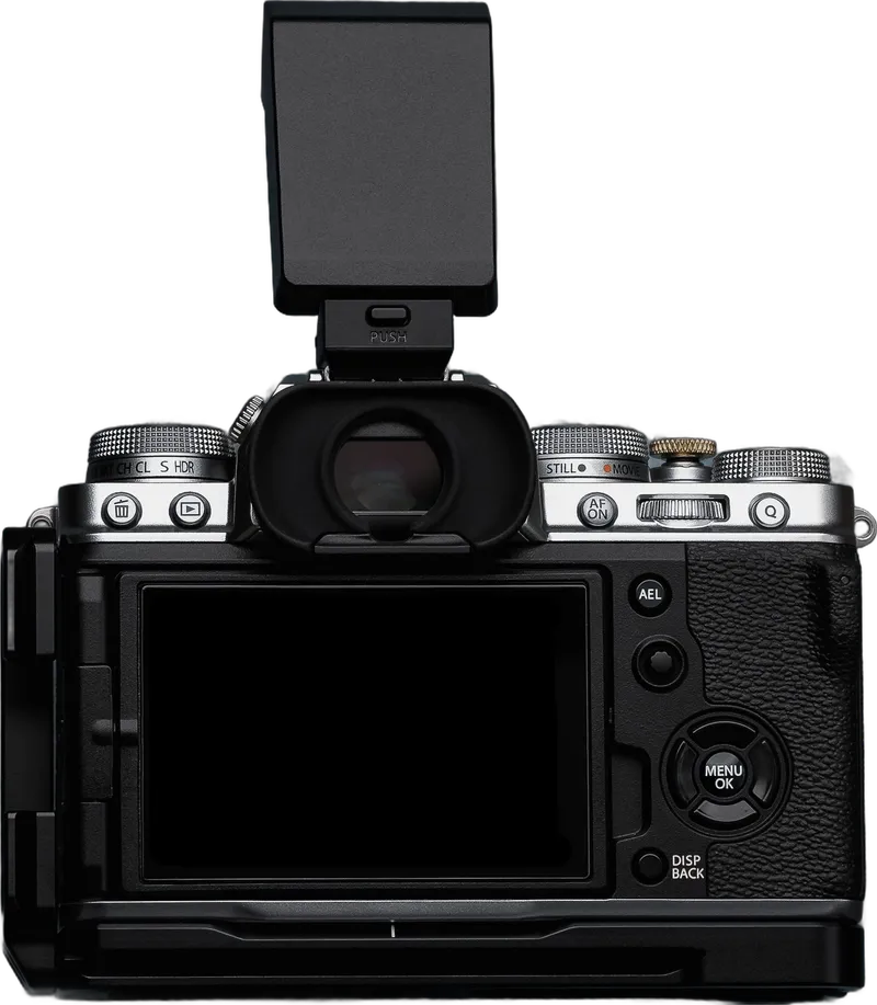 Fujifilm camera, rear screen